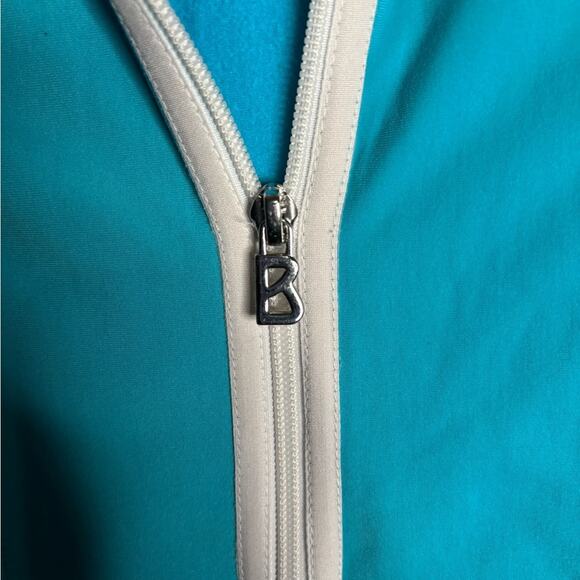 Bogner Blue Zip Up Jacket With White Trim and Pockets Size Small - Picture 5 of 9